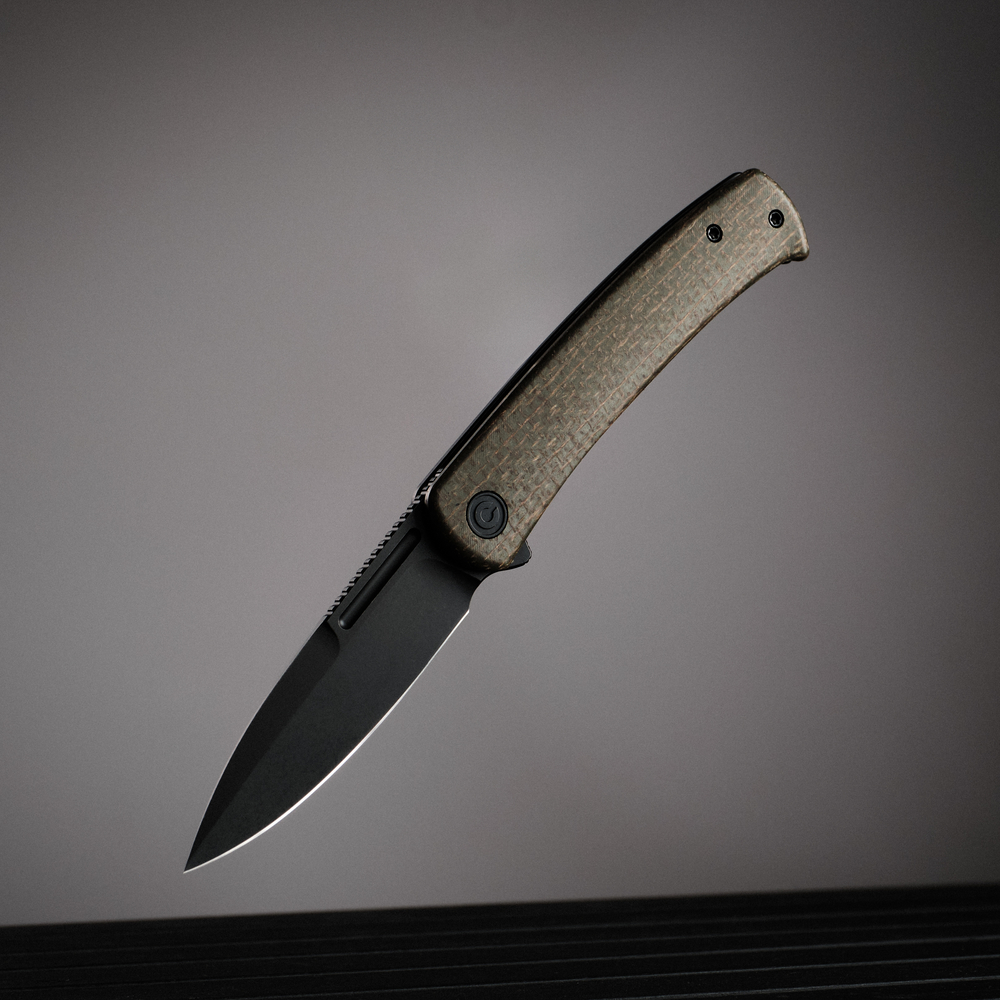 Нож складной туристический Civivi Cetos, (8.8 см) 14C28N / Micarta & Stainless коричневый